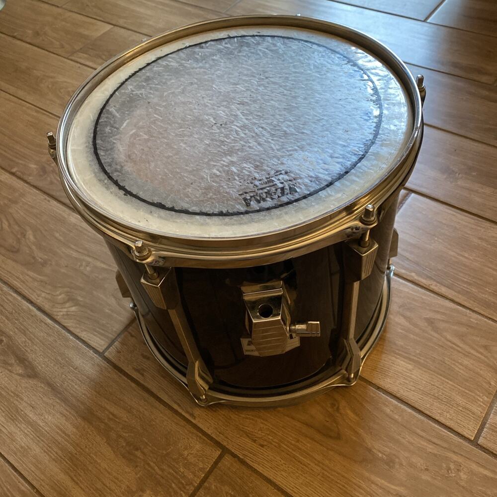 Vintage Tama Rockstar Drum 12” X 12” Piano Black, Made In Japan